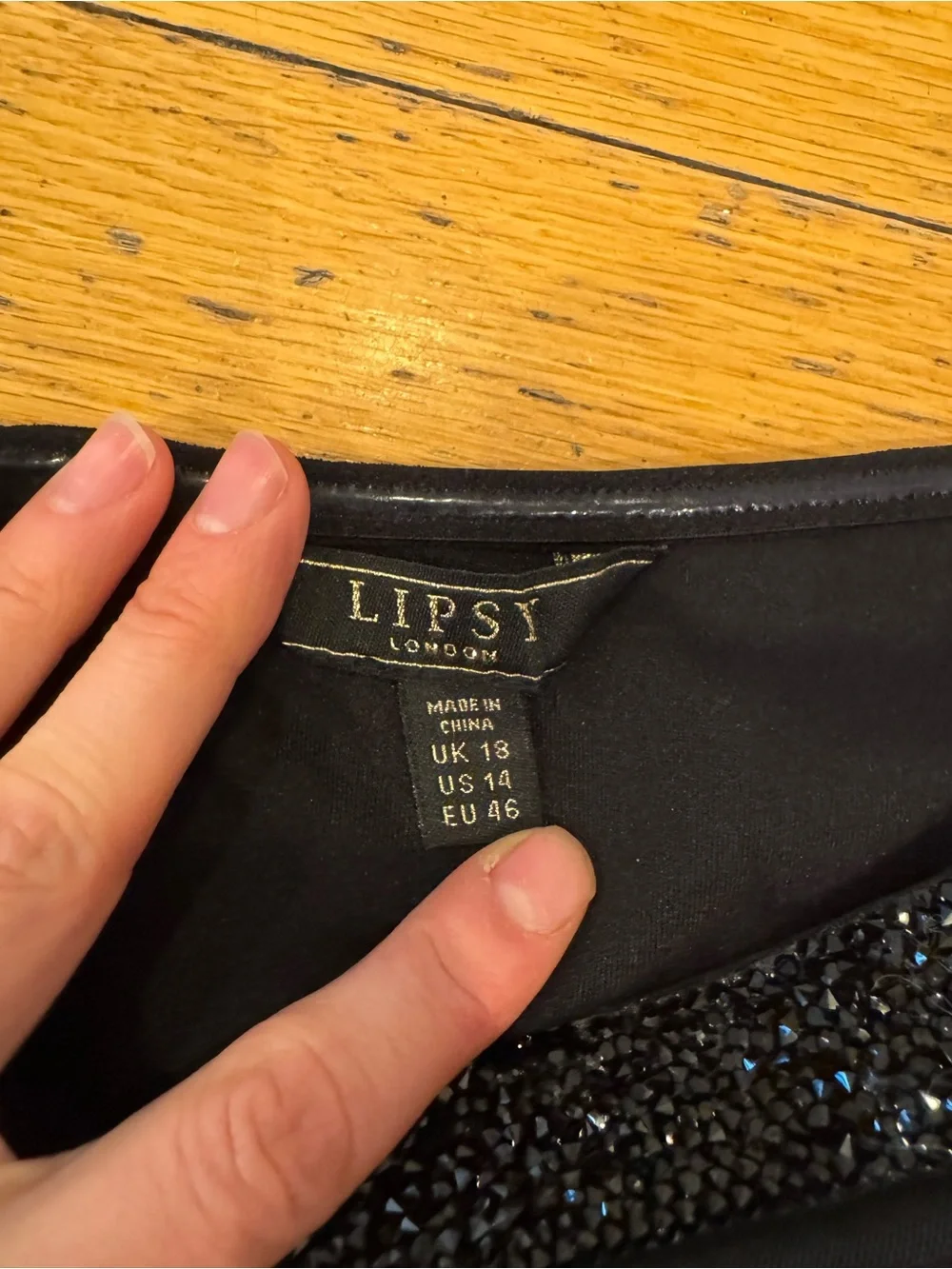Lipsy London beaded off the shoulder gown - Picture 5 of 11